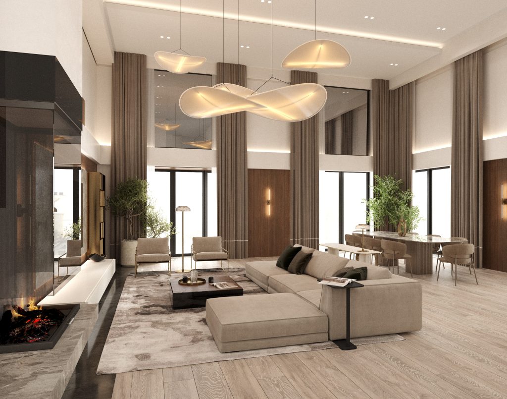 Интерьер загородоного дома 900м²