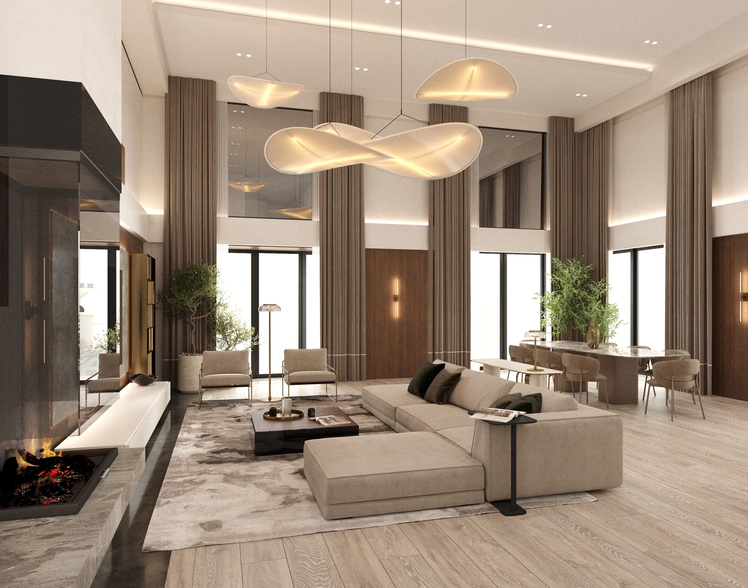 Интерьер загородоного дома 900м²